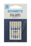 Иглы для джинсы Schmetz 130/705H-J № 100/ уп.5 игл упак. (1 упак.)
