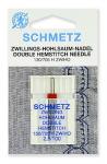Иглы для мережки двойные Schmetz 130/705H ZWIHO № 100/2.5/ уп.1 игла упак. (1 упак.)