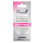 Иглы Maxwell арт.MAX.547 для шитья/ вышивания и рукоделия  №3-7/  уп. 10 игл упак. (5 упак.)