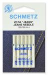 Иглы для джинсы Schmetz 130/705H-J №№ 90(2)/100(2)/110/ уп.5 игл упак. (1 упак.)
