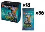 MTG: 18 пререлизных наборов издания Терос: За Порогом Смерти + 36 драфт-бустеров на русском языке