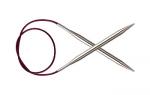10314 Knit Pro Спицы круговые для вязания Nova Metal 3,25 мм/60 см, никелированная латунь, серебристый