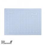 Коврик раскройный серый сверхпрочный 3 мм 22*30 см (A4) Maxwell premium двухсторонний трёхслойный упак. (1  шт.)