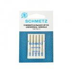 Иглы для бытовых швейных машин Schmetz стандартные покрытием антиклей 130/705H-SU №80, уп.5 игл