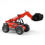 Bruder 02125 "Погрузчик колёсный Manitou MLT 633" с телескопическим ковшом