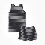 Комплект (майка,боксеры) для мальчика, цвет серый, рост 140-146 см