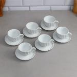 Чайный набор «Кармен», 12 предметов, 6 чашек 200 мл, фарфор, Иран