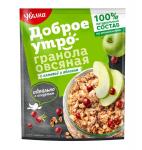 Увелка Гранола овсяная с клюквой и яблоком 40г