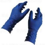 Перчатки смотровые нест сверхпрочные латекс синие High Risk Safe&Care DL 215 S