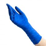 Перчатки смотровые нест сверхпр латекс синие High Risk тестур неопудр (удлин манж) Benovy ХL