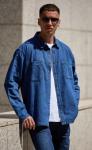 Рубашка джинс P321-1220 blue