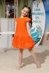 Платье для девочки 9184 Оранжевый