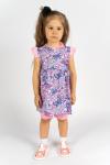 Платье с шортами для девочки 41112 Светло-розовый