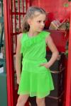 Костюм с юбкой для девочки 5089 Зеленый