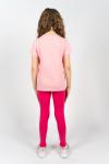 Костюм с лосинами для девочки 41109 (футболка + лосины) С.розовый/розовый