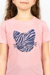 Костюм с лосинами для девочки 41110 (футболка +лосины) С.розовый/т.синий