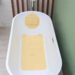 SPA-коврик для ванны с подушкой на присосках «Лотос», коврик 89_44 см, цвет бежевый