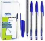 Ручка шариковая 0,6 мм синяя круглый корпус LINC INK TANK