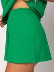 Костюм женский вафельный с шортами "Дана" зелень
