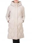 2158 BEIGE Пальто зимнее облегченное  женское YINGPENG (150 гр .холлофайбер)