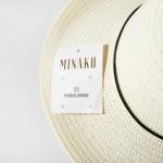 Шляпа с бантиком minaku цвет белый, р-р 56-58 MINAKU