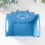 Корзинка-шкатулка "Мордочка дракона" синий 18х12х14,5 см (набор 5 деталей)