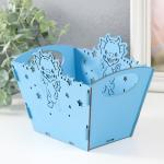 Корзинка-шкатулка "Дракоша" синий 18х12х14,5 см (набор 5 деталей)