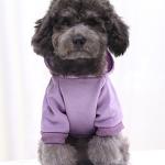 Кофта - толстовка для мелких пород собак "BRO Style", цвет фиолетовый, р M (на флисе)