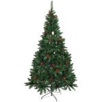 Ёлка "Лесное утро" 210 см, ПВХ с шишками и ягодами (1008 веток)