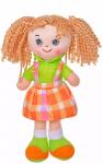 Мяг. Кукла Лиза в оранжевом платье 20 см 1233-1-4 ТМ Коробейники