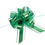 Бант для оформления подарка "Изящный подарок" 5 см, d=15 см, Зеленый