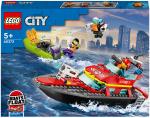 Конструктор Пожарная спасательная лодка 60373 144 дет. LEGO City