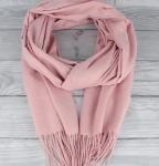 Палантин - шарф "ZIMA", однотонный, цвет пудровый, 180*70см (200гр)