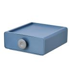 Мини - ящик для хранения мелочей "РИКОТТО", цвет синяя сталь, 20*21*8см (пакет)