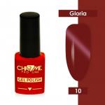 Гель-лак CHARME Cat's eye effect GLORIA 10 - малиновая искра