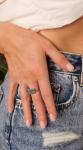 "Черемуха" кольцо в серебряном покрытии из коллекции "Бирюзовый сад" от Jenavi