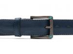 .Кожаный синий женский джинсовый ремень B35-2060