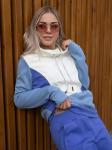 Женский костюм Мона Лиза, сиренево-молочно-голубой