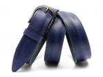 .Кожаный синий женский джинсовый ремень B35-2069