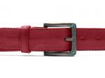 .Кожаный красный женский джинсовый ремень B35-2064