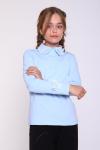 Блузка для девочки Севиль арт. 13284 Светло-голубой