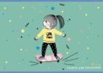 Альбом для рис.20л,Девочка-скейтер,АЛ202160