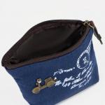 Кошелек на молнии, цвет синий No brand