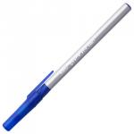 Ручка шариковая с грипом BIC Round Stic Exact, СИНЯЯ, корпус серый, 0,8 мм, линия 0,3 мм, 918543