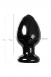 Анальная втулка TOYFA POPO Pleasure Cetus ?, PVC, черная, 13 см, O 6,8 см
