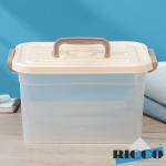 Контейнер для хранения с крышкой RICCO, 6,5 л, 31_20_18 см, цвет бежевый