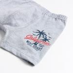 Боксеры для мальчика, цвет серый меланж, рост 110-122 см