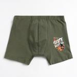 Боксеры для мальчика, цвет хаки, рост 140-146 см