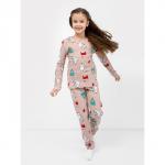 Пижама для девочки, цвет бежевый, рост 92-98 см