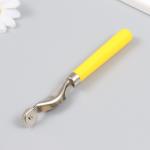 Шовный маркер пластик, металл, жёлтая ручка 15,5 см